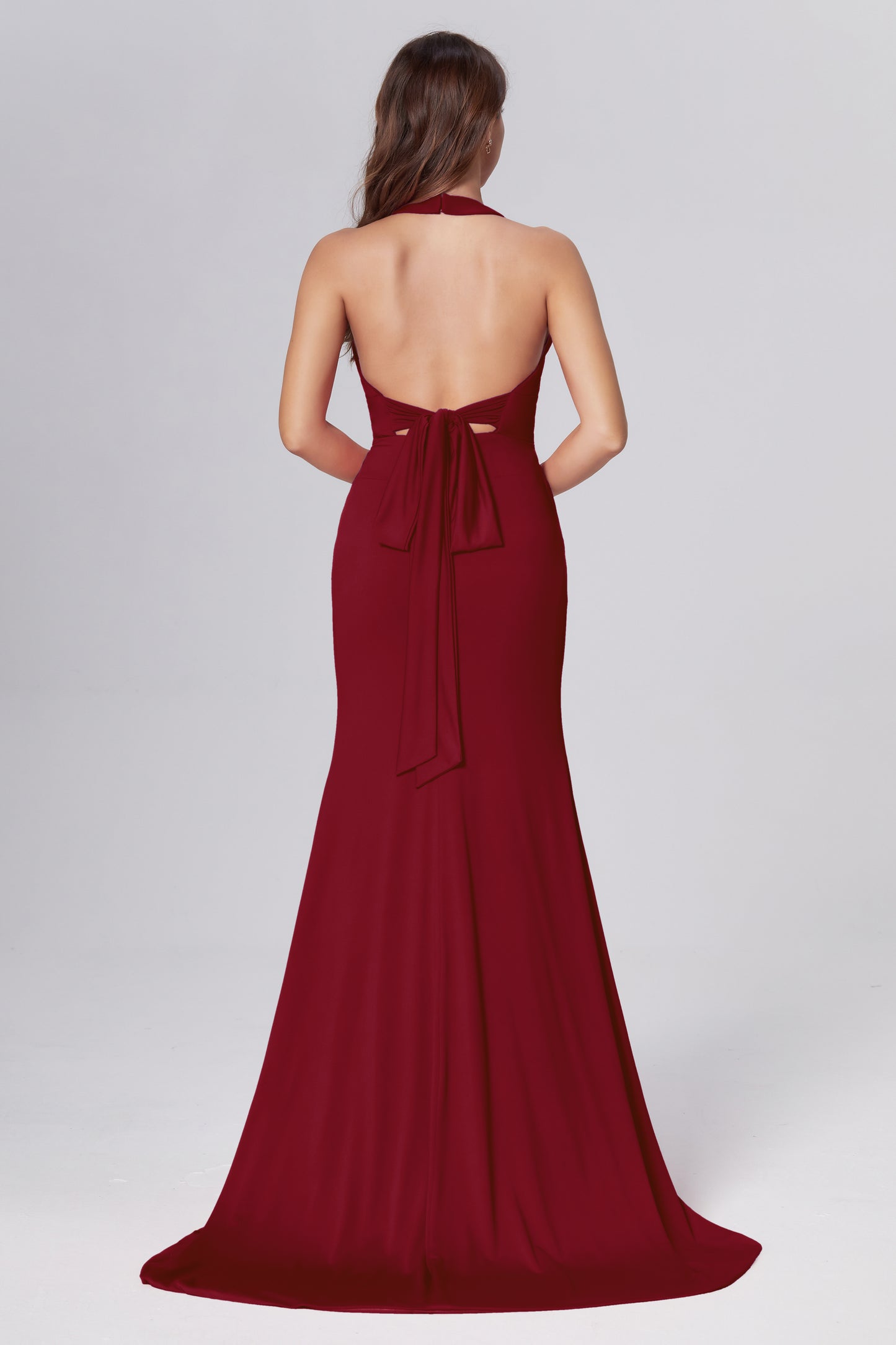 Mermaid Backless Prom Dresses with Trailing