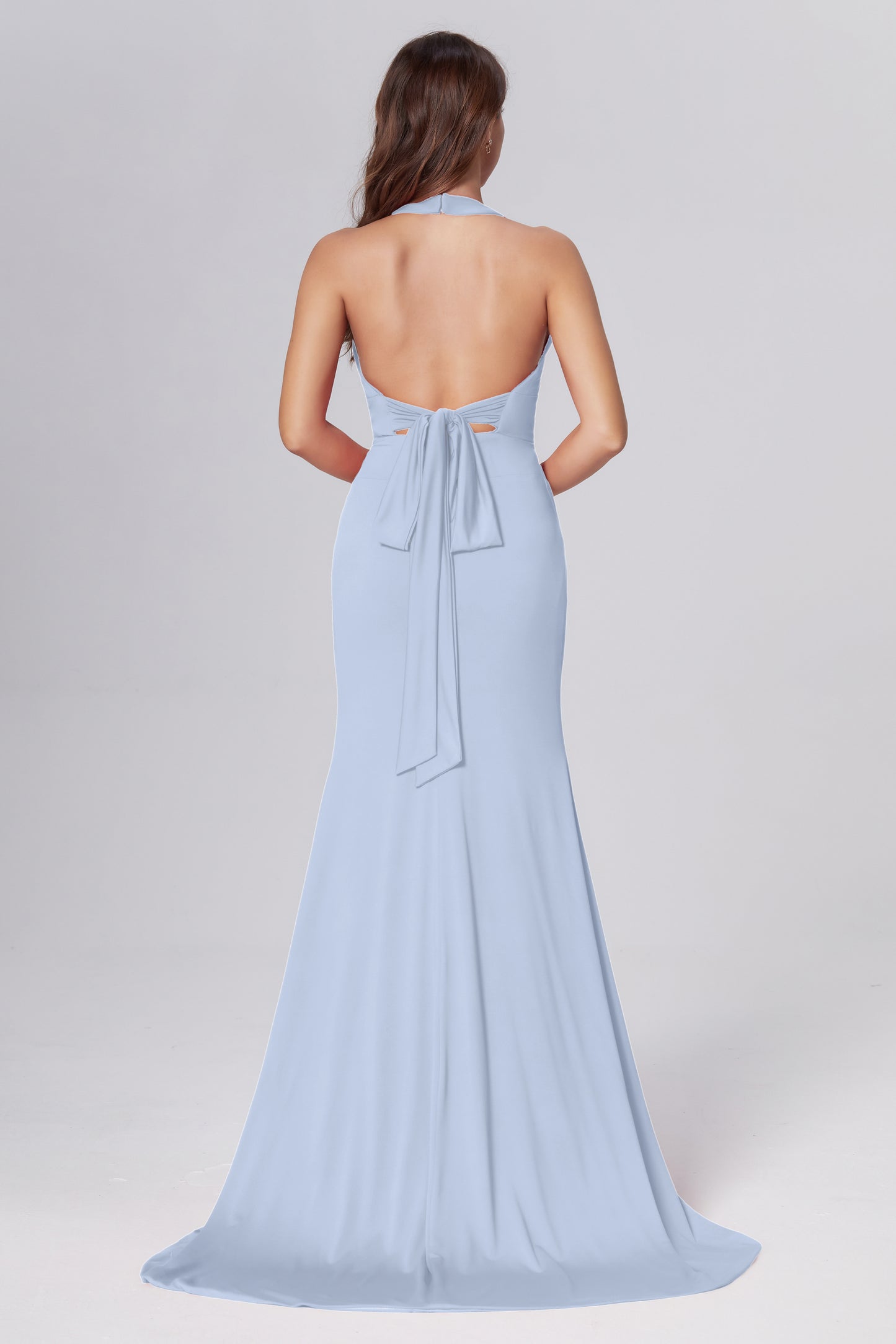 Mermaid Backless Prom Dresses with Trailing